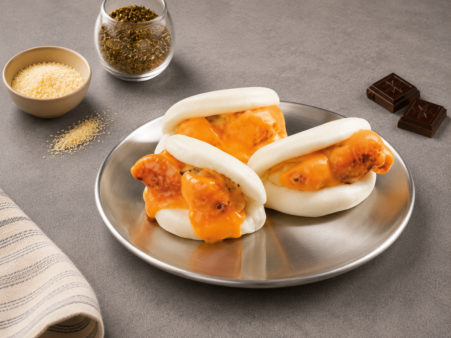 Japanese Mentai Chicken Bao
