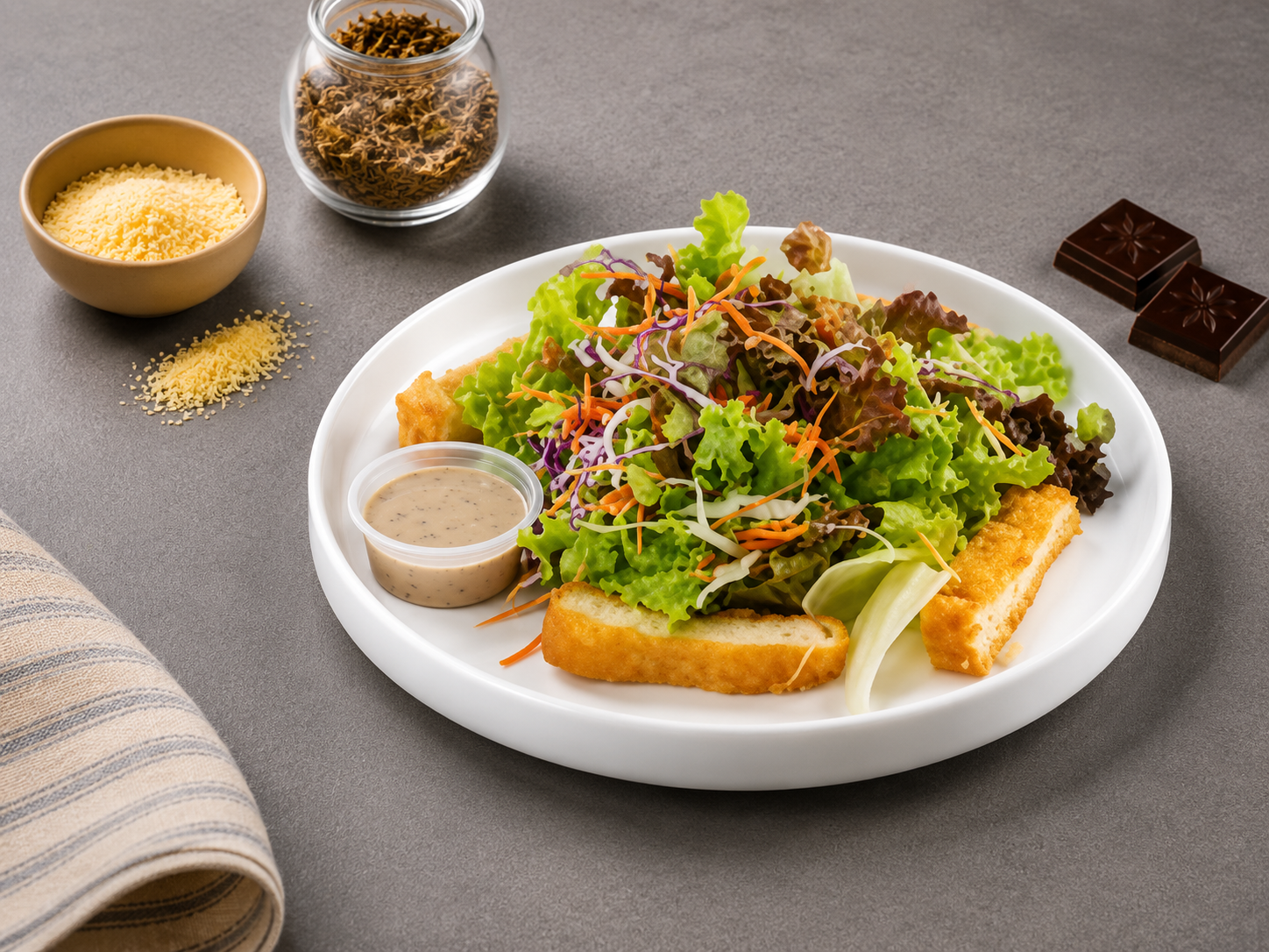 Roasted Sesame Salad