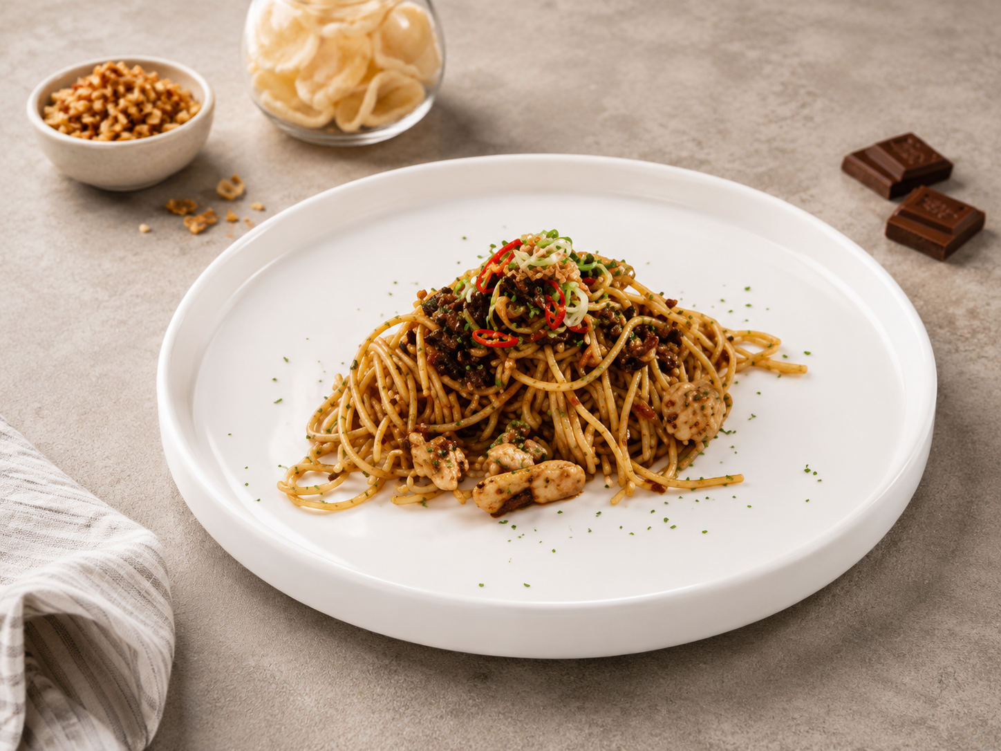 Spicy Chili Oil Spaghetti